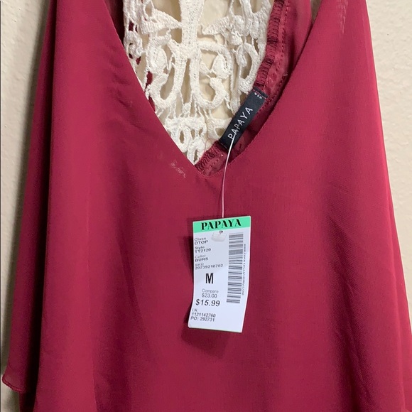 Maroon top - Picture 3 of 4